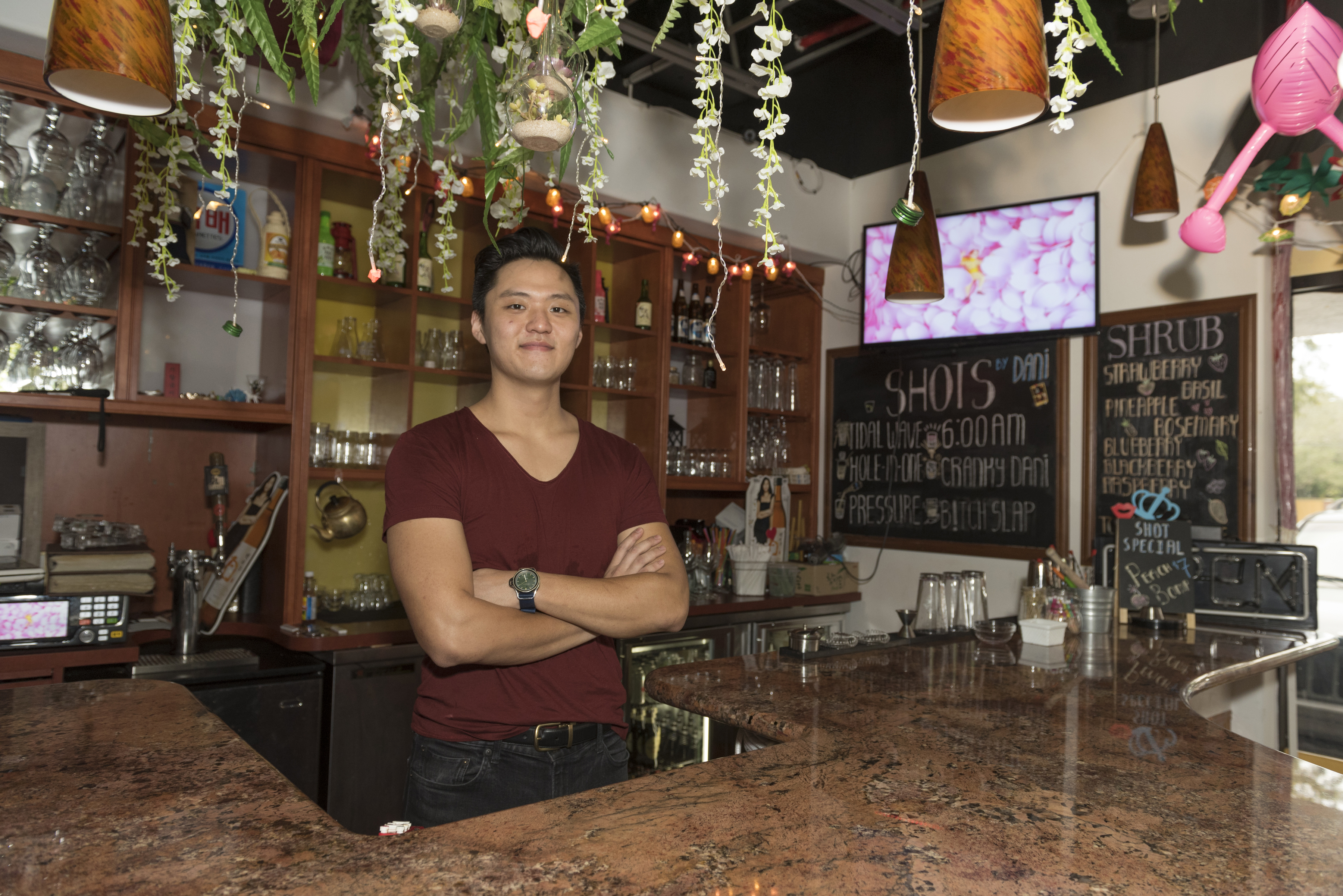 Manager of Gabose Pocha, Danny. This young man is a Soju Mastermind.