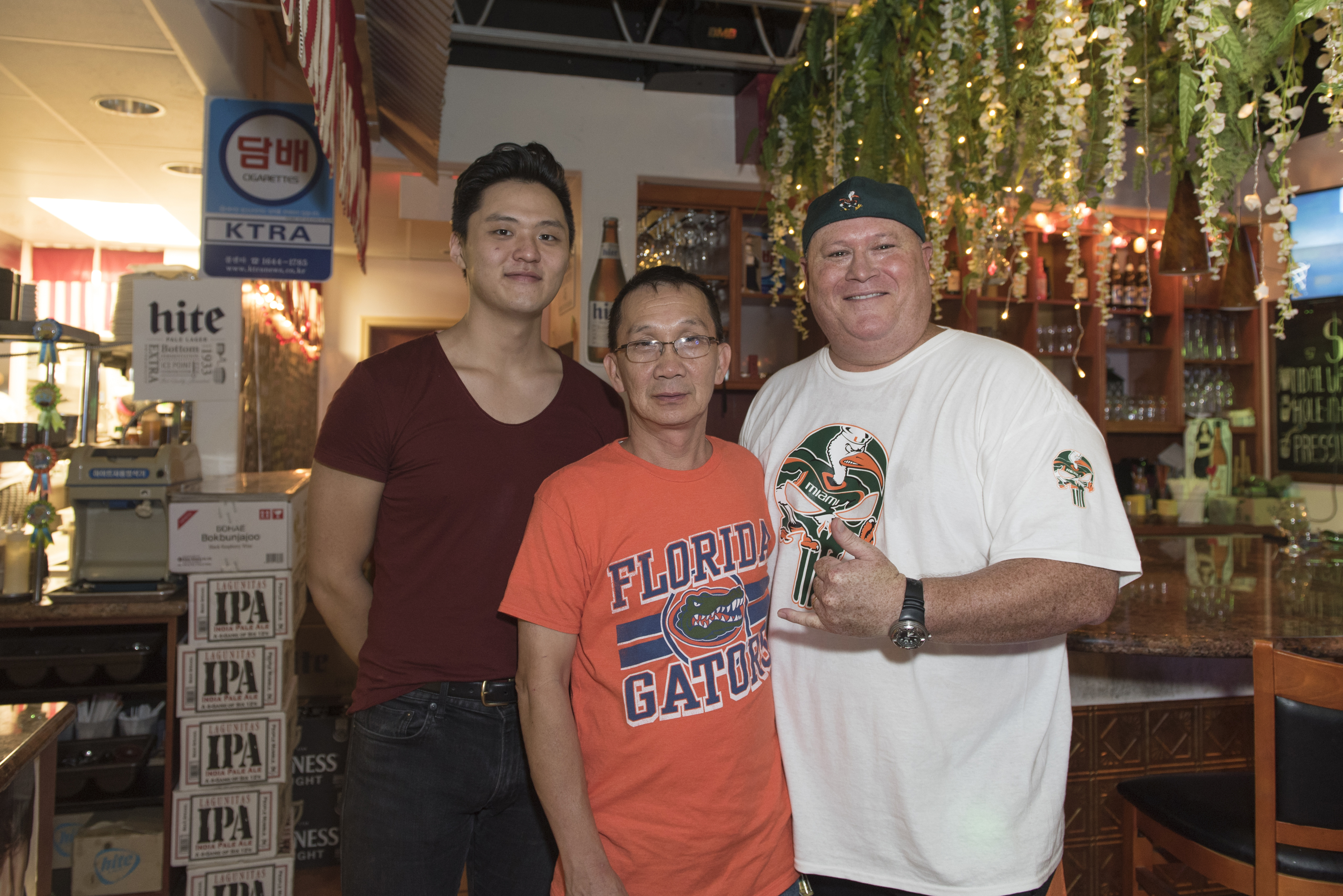 L to R, Manager Danny, my VIP Ming, and THE Talent.