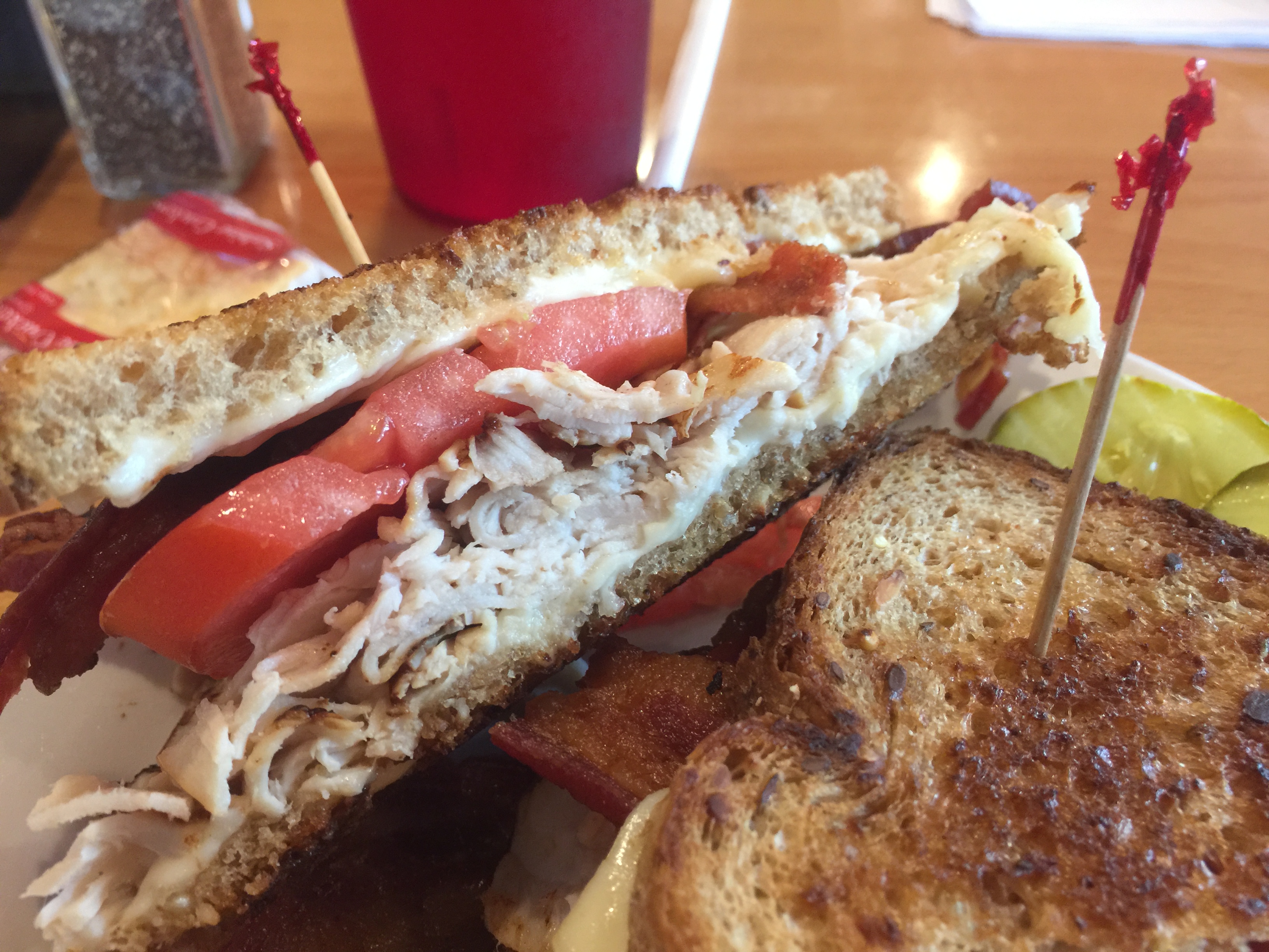 A little peak inside my yummy sandwich
