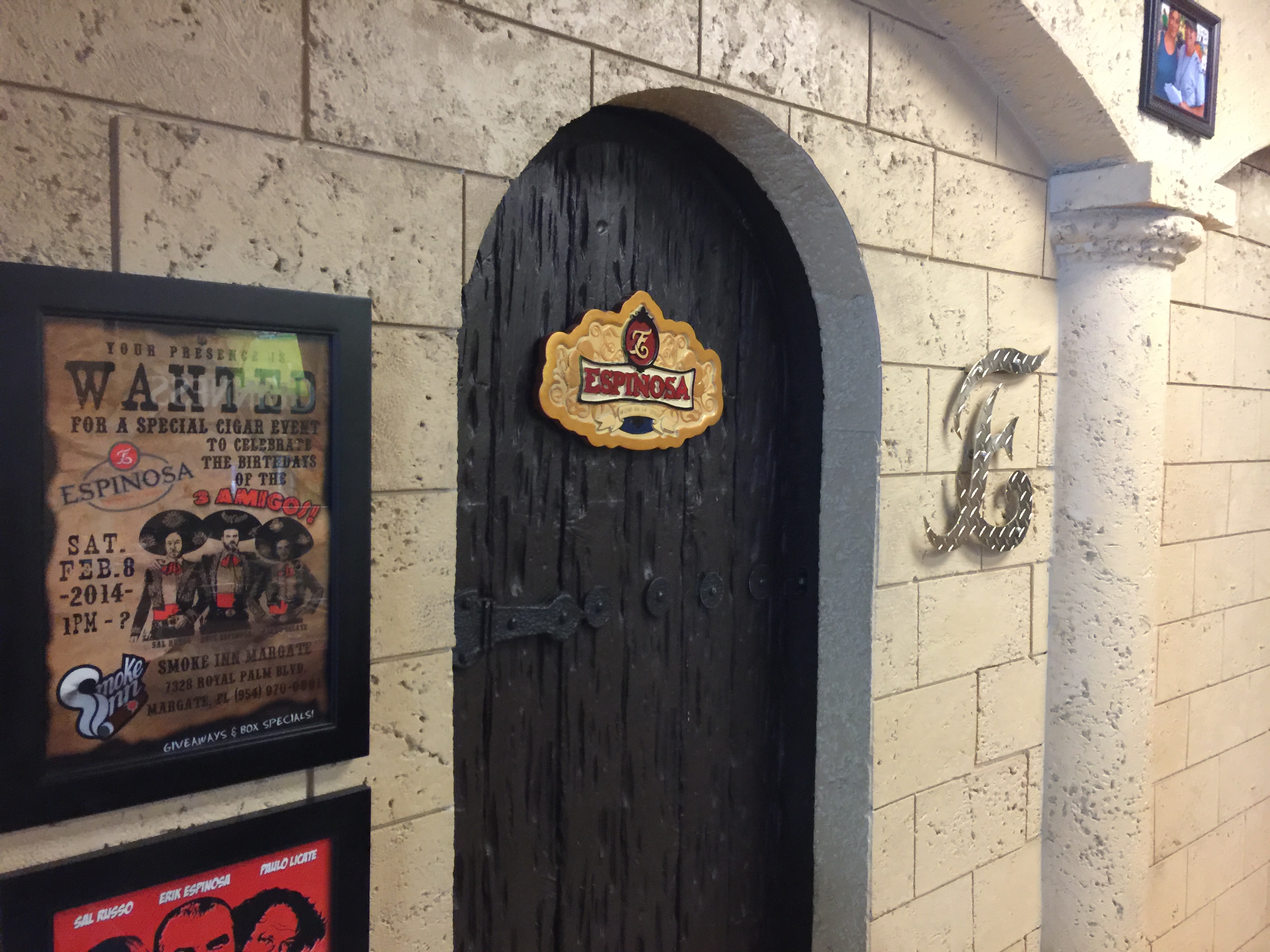 Door Leading Into The Private Cigar Lockers and Lounge